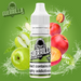 fun image of 10ml Guerrilla Bar Nic Salts with fruit in the back ground
