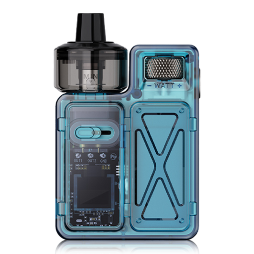 Uwell Crown M Kit in transparent blue