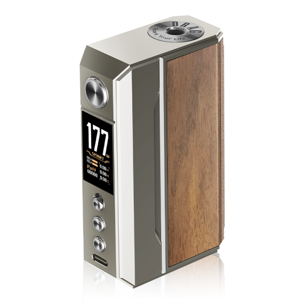 VooPoo Drag 4 Mod in silver and walnut
