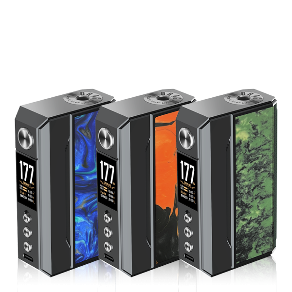 VooPoo Drag 4 Mod in blue, orange and forest green