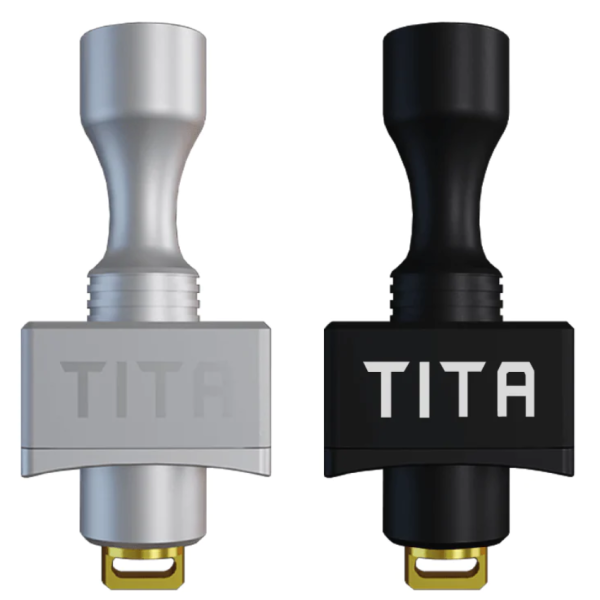 Tita X RBA By Veepon in anodized black and silver and tita branding