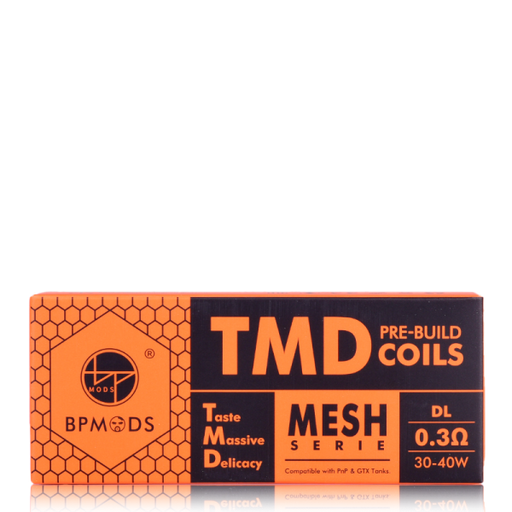 TMD Replacement Coils By BP Mods PACK IN ORANGE DISPLAY PACKAGING
